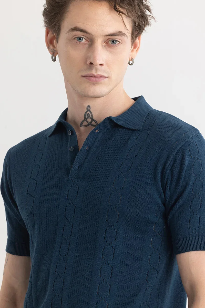 Snitch Navy Blue StitchSensei Navy Polo T-Shirt for Men | Best Price UAE
