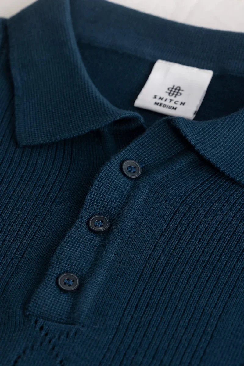 سنيتش تيشيرت بولو كحلي من ستيتش سينسي