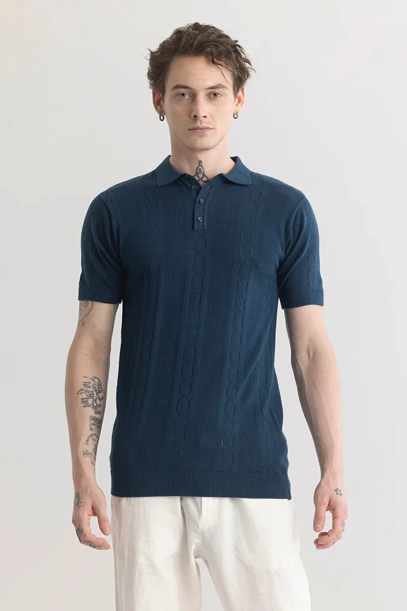Snitch Navy Blue StitchSensei Navy Polo T-Shirt for Men | Best Price UAE