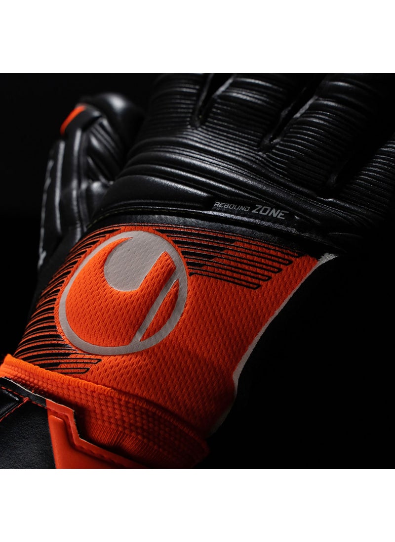UHLSPORT - Super Resist+ Hn Unisex Orange Goalkeeper Gloves 101131601 - Image 1