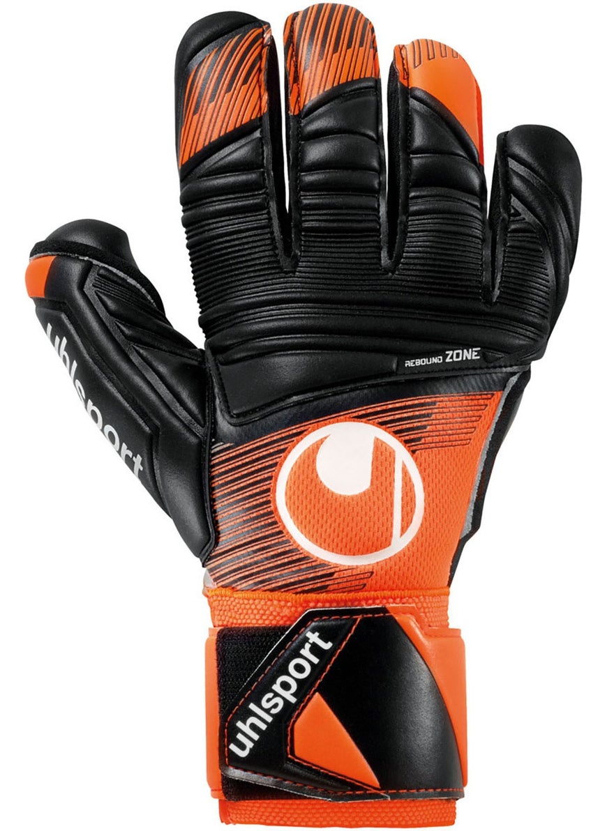 UHLSPORT - Super Resist+ Hn Unisex Orange Goalkeeper Gloves 101131601 - Image 1