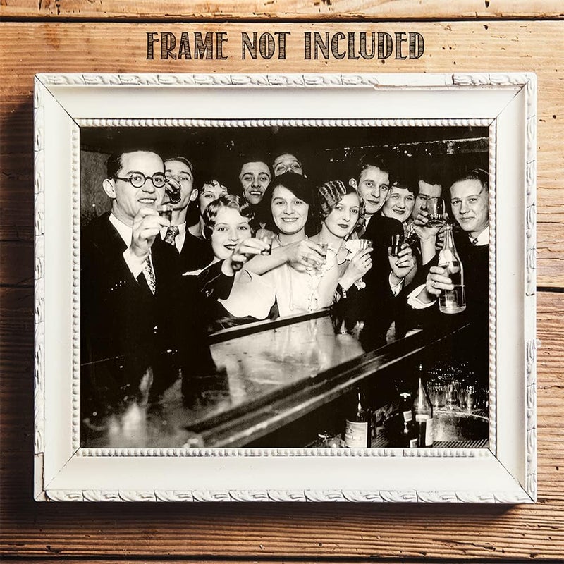 Lone Star Art هتاف نهاية الحظر - فن الجدار العتيقة - 11x14 الفن غير المؤلف من حظر الديكور الحظر المطبوع عتيقة - يجعل كهف رجل رائع وملصق ديكور بار أقل من 15 دولارًا - Image 4