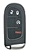 AYGUCEKE Replacement Key Fob Cover Case fit for 20132018 Dodge Ram 1500 2500 3500 Laramie Outdoorsman SLT SXT Pickup Truck Proximity Smart Keyless Entry Remote Key Fob Shell - Image 2