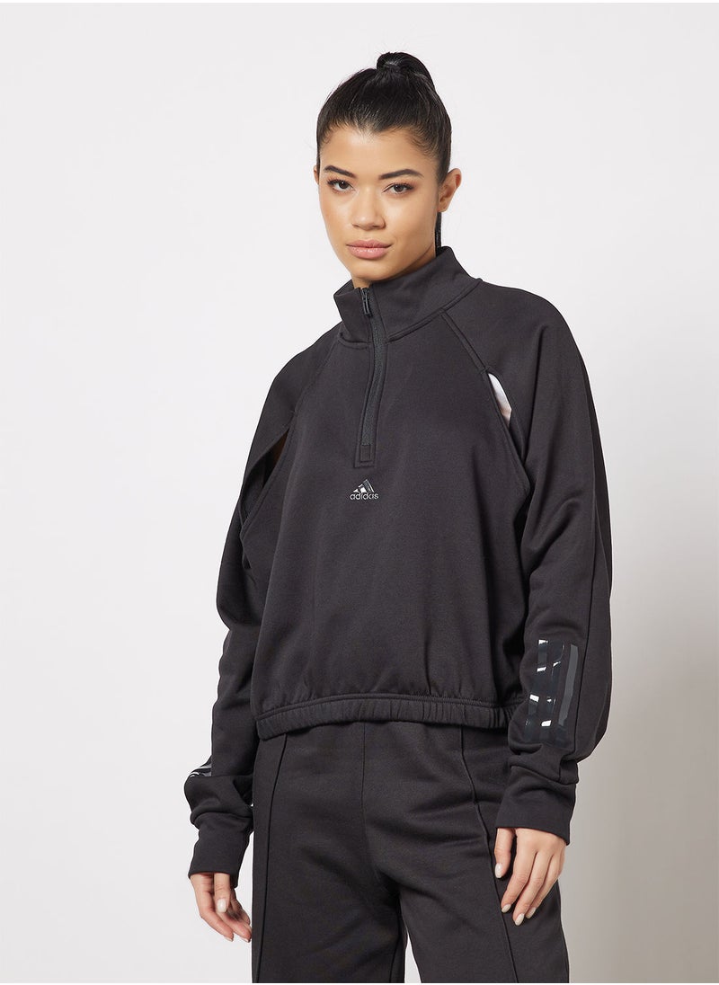 Adidas - Hyperglam Fleece Sweatshirt - Image 1