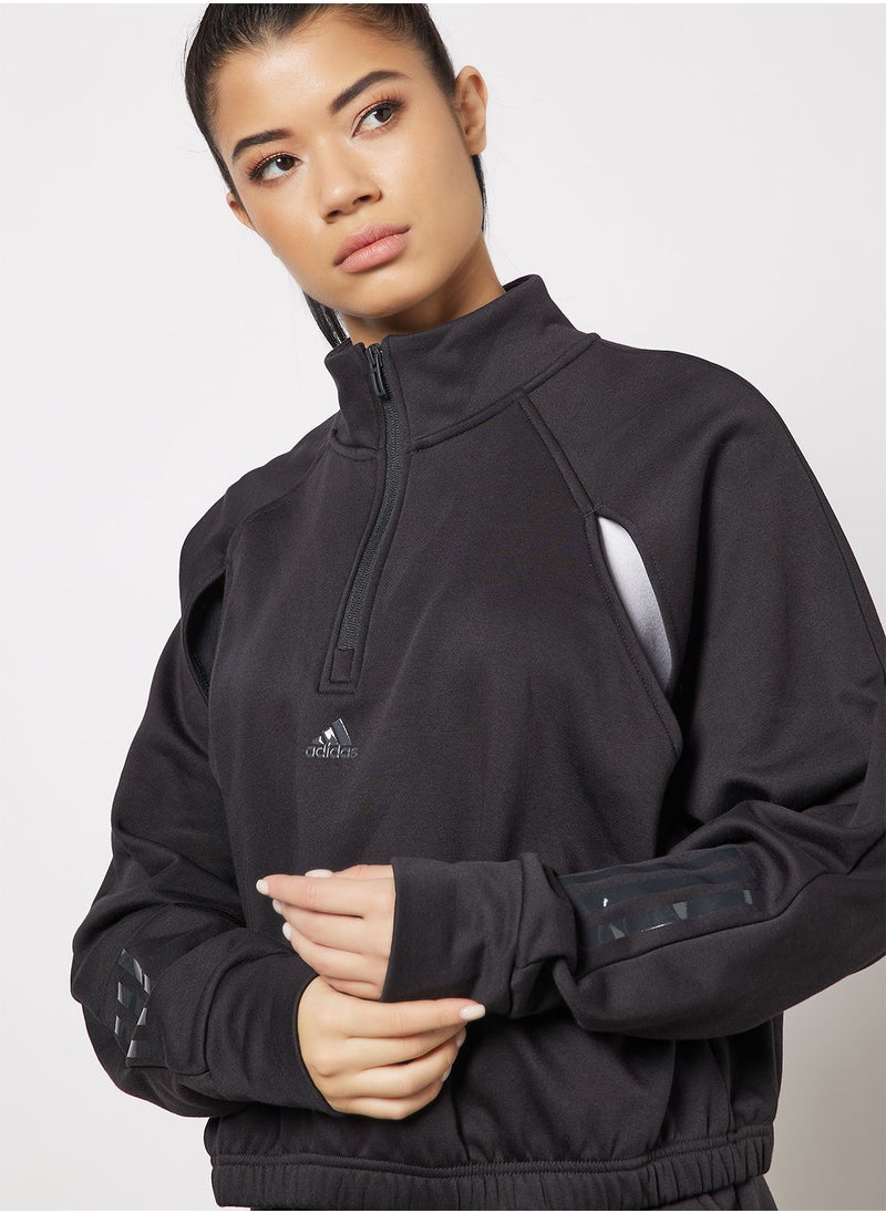 Adidas - Hyperglam Fleece Sweatshirt - Image 1