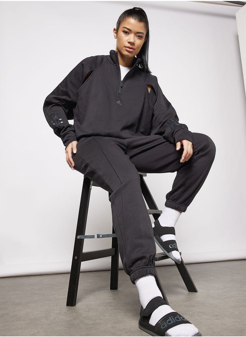 Adidas - Hyperglam Fleece Sweatshirt - Image 1