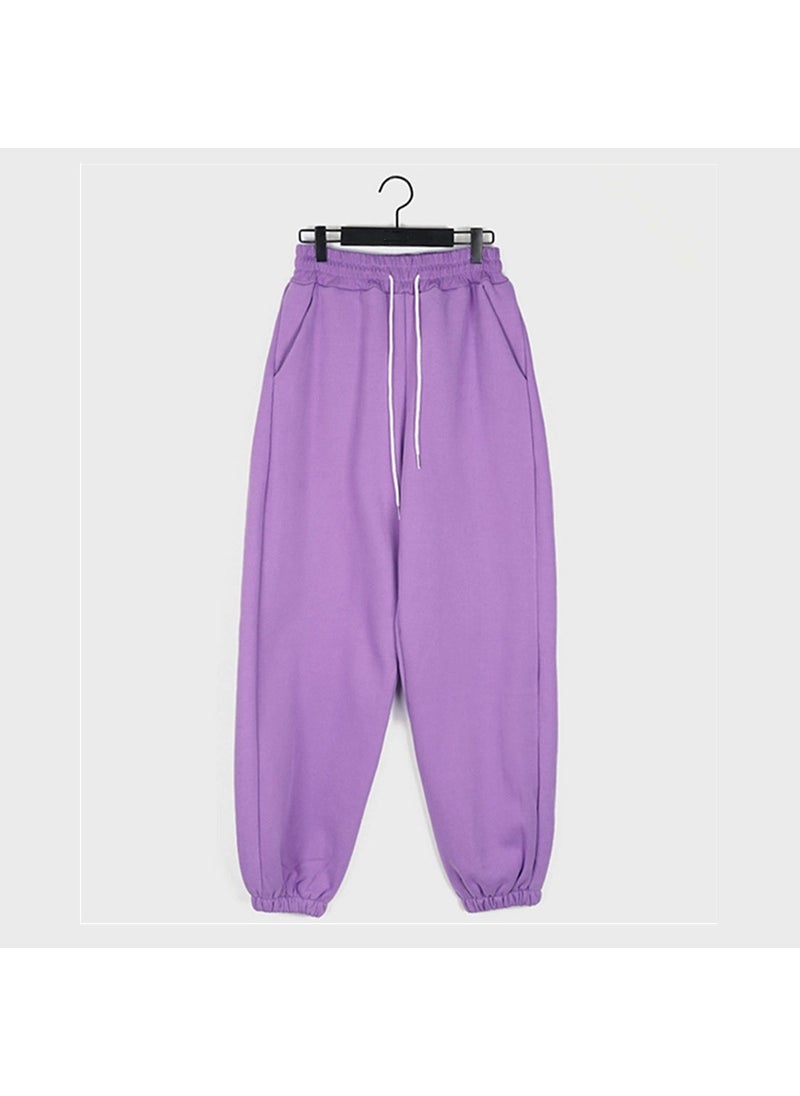 Generic 2024 Womens Casual Drawstring Joggers Spring Autumn Pink (fleece-lined)  - Image 3