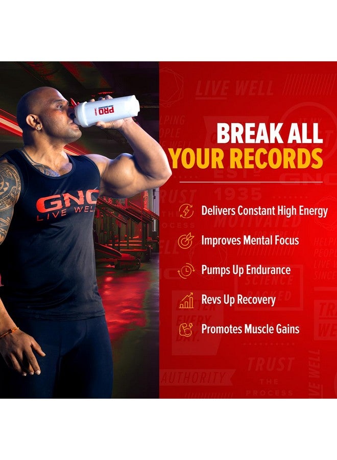 GNC GNC Pro Performance Pre-Workout | 360 gm | 30 Servings | Boosts Energy & Endurance | Improves Focus | Revs Up Recovery | 1.5g L-Arginine | 3.5g Beta-Alanine | 0.2g Caffeine | Blood Orange  - Image 4