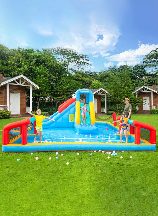 JSAITOYS Indoor PVC Inflatable Slide Climbing Bouncer for Kids' Party Pendulum Garden Park Water Slide for Home and Shopping Mall Use - Image 3