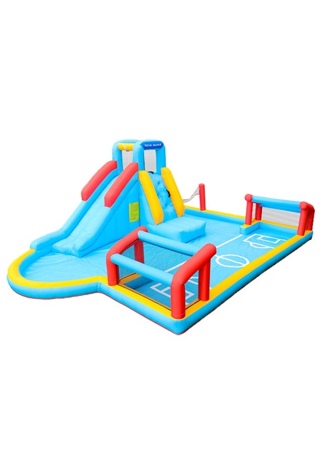 JSAITOYS Indoor PVC Inflatable Slide Climbing Bouncer for Kids' Party Pendulum Garden Park Water Slide for Home and Shopping Mall Use - Image 5
