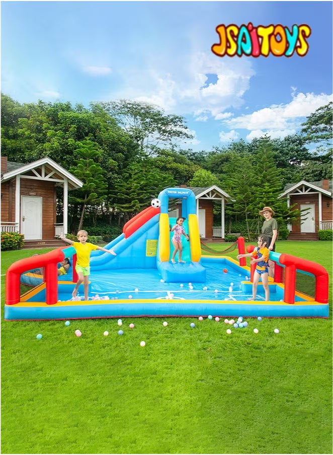 JSAITOYS Indoor PVC Inflatable Slide Climbing Bouncer for Kids' Party Pendulum Garden Park Water Slide for Home and Shopping Mall Use - Image 3