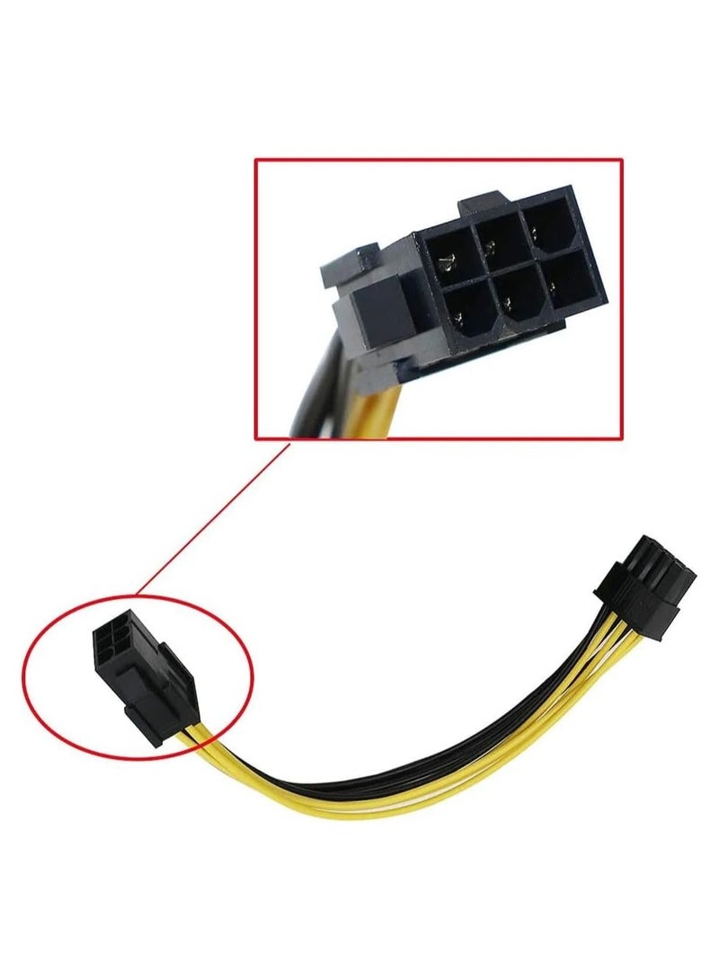 SOLDOUT 6 Pin Female to 8 Pin Male PCI Express Power Converter Cable CPU Video Graphics Card 6Pin to 8Pin PCIE Cable - Image 2