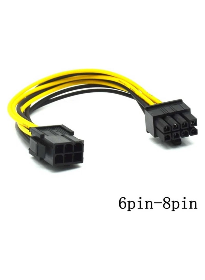 SOLDOUT 6 Pin Female to 8 Pin Male PCI Express Power Converter Cable CPU Video Graphics Card 6Pin to 8Pin PCIE Cable - Image 4