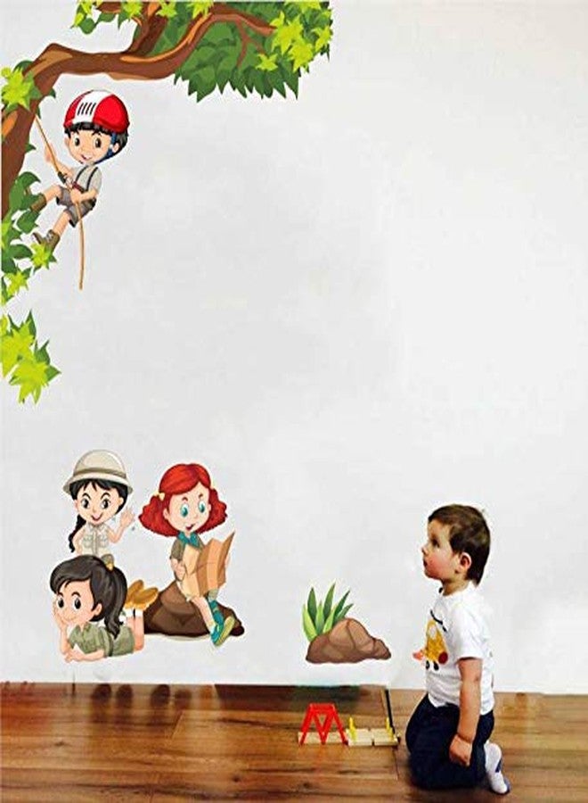 Walltech Set of 2 Wall Sticker Flying Bird with Cage and Kids Activity Wall Sticker - Image 3
