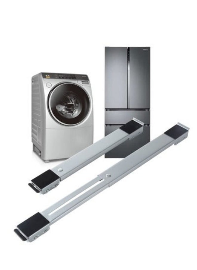 MIXDE Adjustable Washing Machine And Refrigerator Stand with Wheels 