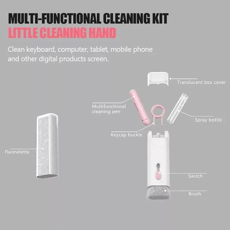 comfrt 7-in-1 Computer Keyboard Cleaner Brush Kit, Laptop Screen Keyboard Earbud Cleaner Kit,Keyboard Cleaner kit, - Image 5