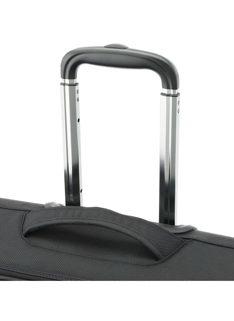 SENATOR 17-inch Premium Rolling Laptop Bag Water Resistant 4 Double Spinner Wheeled Pilot Case with Safe Zippers for Unisex, KH103-Black  - Image 4