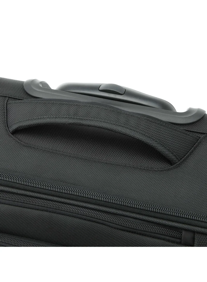 Senator  Premium 17-inch Rolling Laptop Bag Water Resistant 4 Double Spinner Wheeled Pilot Case with Safe Zippers for Unisex, KH103, Black  | Best Price UAE