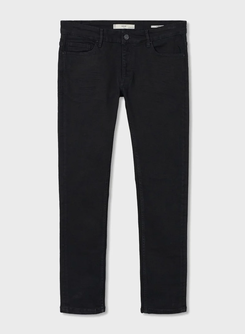 Mango Man Mid Wash Slim Fit Jeans