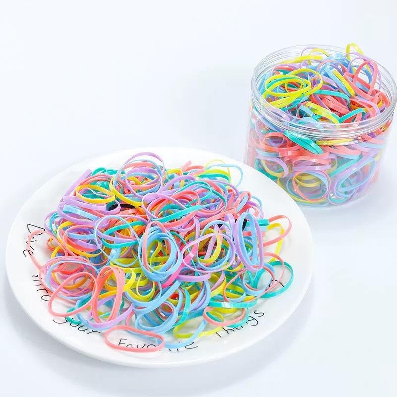 Generic Disposable Small Rubber Band Black Adults Head Rope Female ins Mori Style Hair Band Female Rubber Band Hair Tie Headwear Spring Boxed