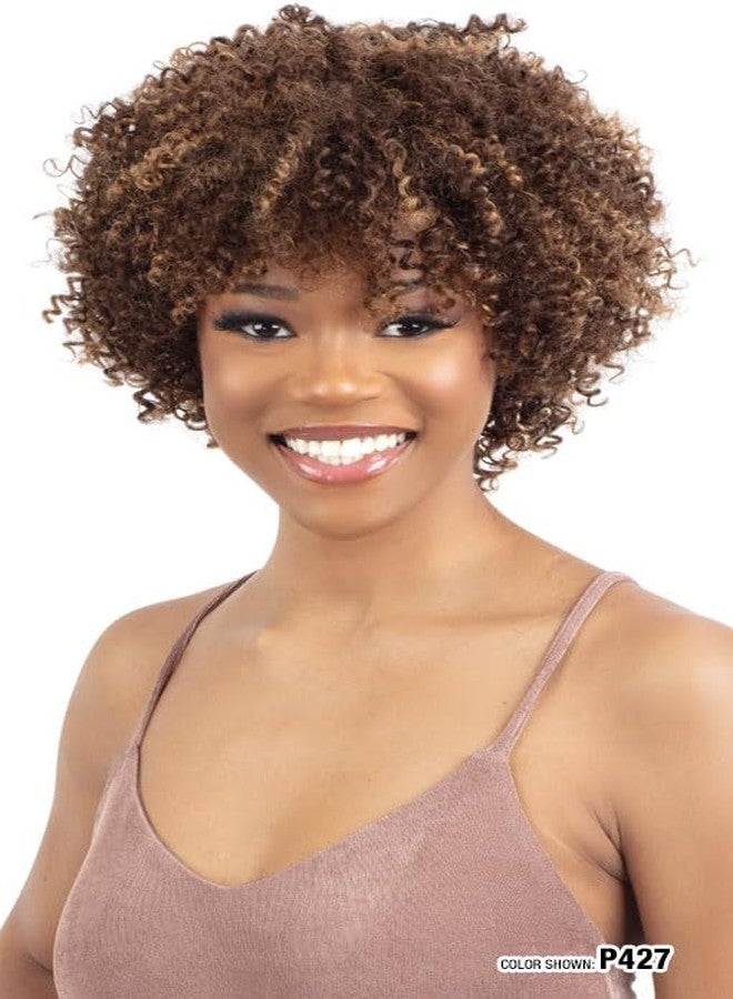 Shake-N-Go Human Hair Wig Golden Gina (DARK BROWN WITH GREY 34) - Image 3