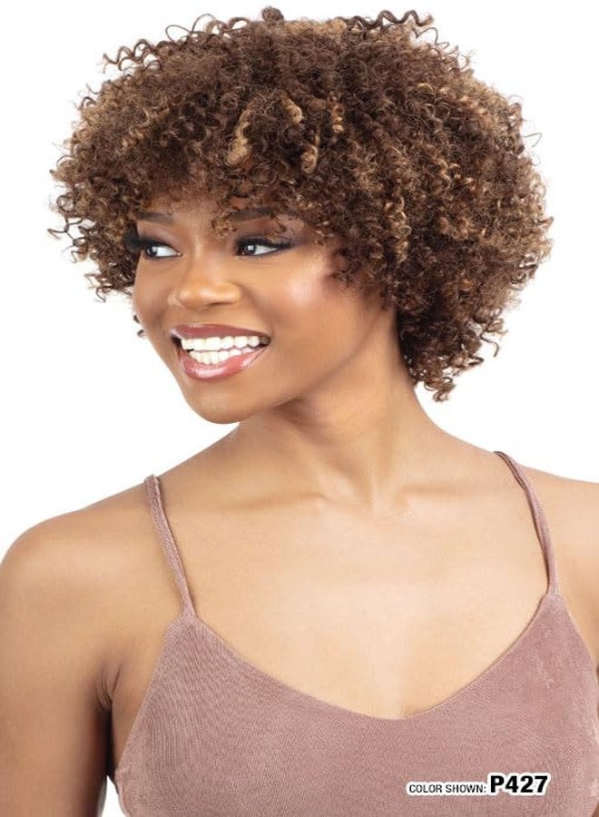 Shake-N-Go Human Hair Wig Golden Gina (DARK BROWN WITH GREY 34) - Image 4