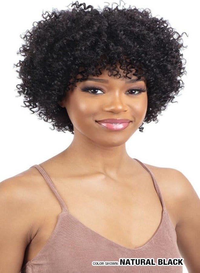 Shake-N-Go Human Hair Wig Golden Gina (DARK BROWN WITH GREY 34) - Image 2