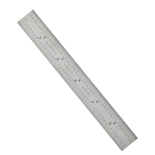 Starrett Blade Only for Combination Squares, Sets or Bevel Protractors - Ideal for Woodworking and Metalworking - 6" Length, Satin Chrome Finish, 4R Graduation - CB6-4R - Image 4