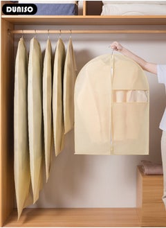 DUNISO 5 Pack Garment Bags for Hanging Clothes with Full Zipper and Clear Window, Dust Proof Hanging Clothes Storage Bag Travel Hanging Garment Bags for Closet Storage, Suit Bags for Closet Storage and Travel  - Image 3