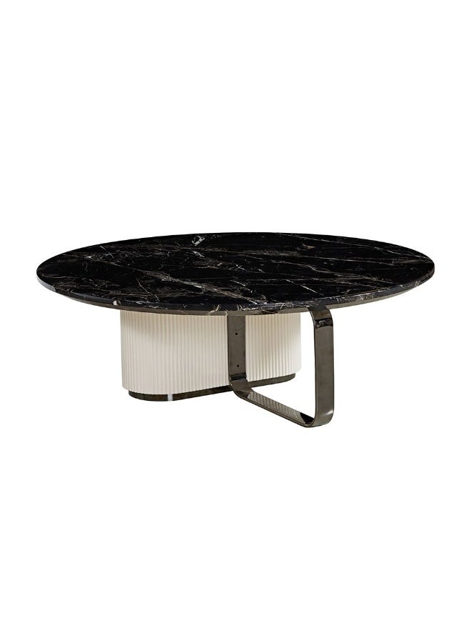 DANUBE HOME Krisalis Coffee Table -Beige/Black - Image 5