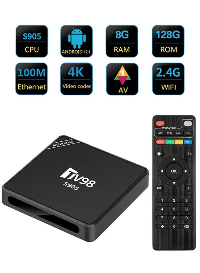 تلفزيون صندوق تلفزيوني ذكي S905 4K HD واي فاي أندرويد - Image 1