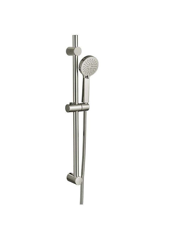 DANUBE HOME Milano Calli Shower Sliding Kit with Adjustable Rail, Handheld Showerhead, Flexible Hose & Wall Bracket, Premium Stainless Steel for Modern Bathrooms 3 Pcs Brushed Nickel