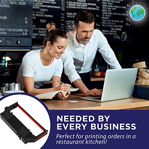 PaperPlanet Paper Planet Replacement Red and Black Ink Printer Ribbon for Clover Kitchen Printer (Star SP700 Kitchen Receipt Printer) | Compatible with Star SP-700BR, RC-700BR, SP-712, SP-742 | 10 Ink Ribbons - Image 5