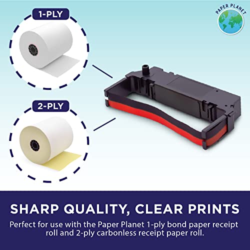 PaperPlanet Paper Planet Replacement Red and Black Ink Printer Ribbon for Clover Kitchen Printer (Star SP700 Kitchen Receipt Printer) | Compatible with Star SP-700BR, RC-700BR, SP-712, SP-742 | 10 Ink Ribbons - Image 4