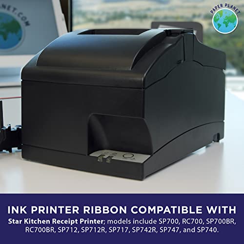 PaperPlanet Paper Planet Replacement Red and Black Ink Printer Ribbon for Clover Kitchen Printer (Star SP700 Kitchen Receipt Printer) | Compatible with Star SP-700BR, RC-700BR, SP-712, SP-742 | 10 Ink Ribbons - Image 3