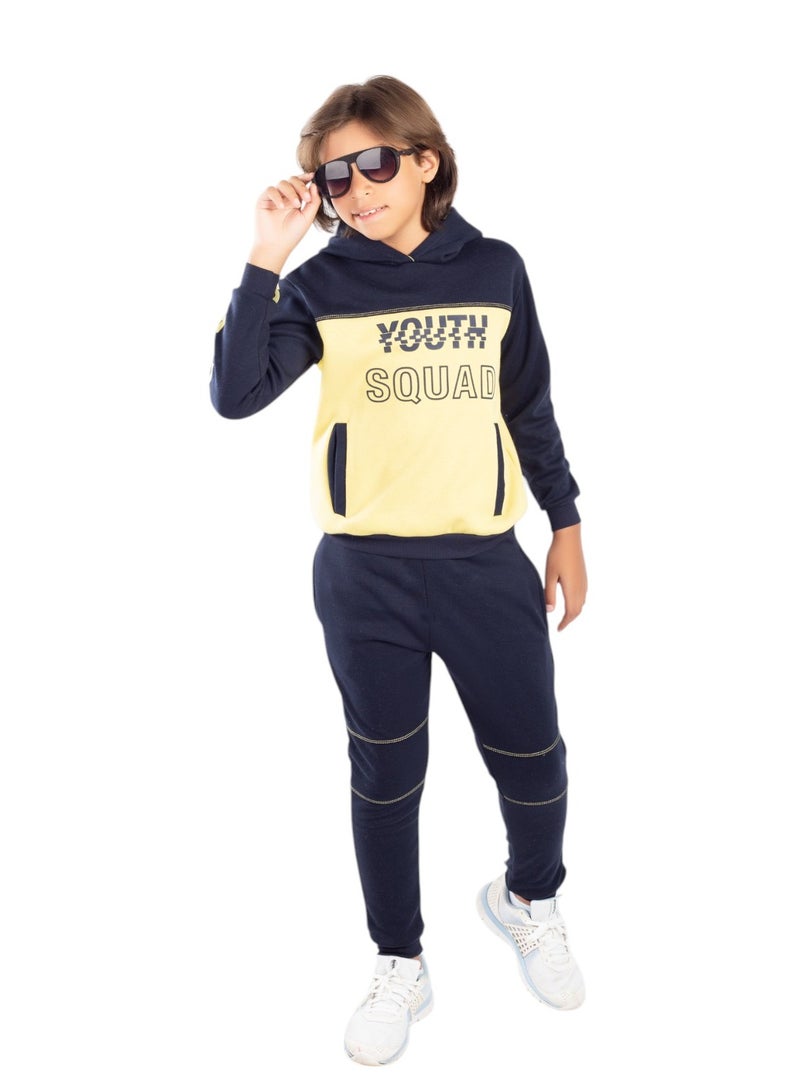 CHOiCE Boys' Tracksuit Pajama Set SQUAD - Stylish and Youthful Design, Perfect for Home and Outdoor Activities - Code 260
