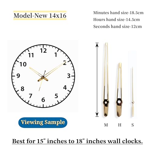 EPOXY Fusion Wall Clock Hands Big (18.5x14.5x12cm) – Wall Clock Needles Set, - Image 3