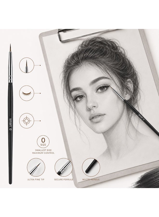 Smart ZERO Small Round Drawing Brush - Black - STK-706 - Image 3
