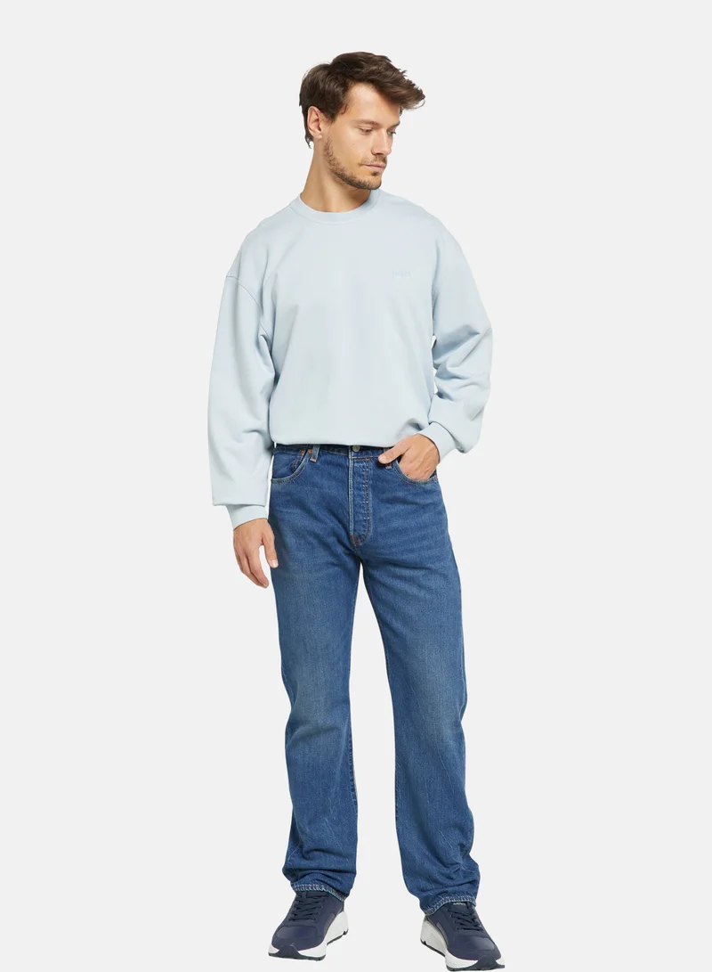 Straight Fit Mid Rise Jeans