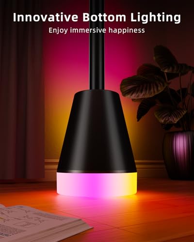 Keepsmile Smart RGB LED Corner Floor Lamp,172 LEDs Bright Standing Lamps for Living Room with APP and Remote,Modern Floor Lamp with Music Sync and 16 Million Colors, Ambient Lighting for Bedroom - Image 2
