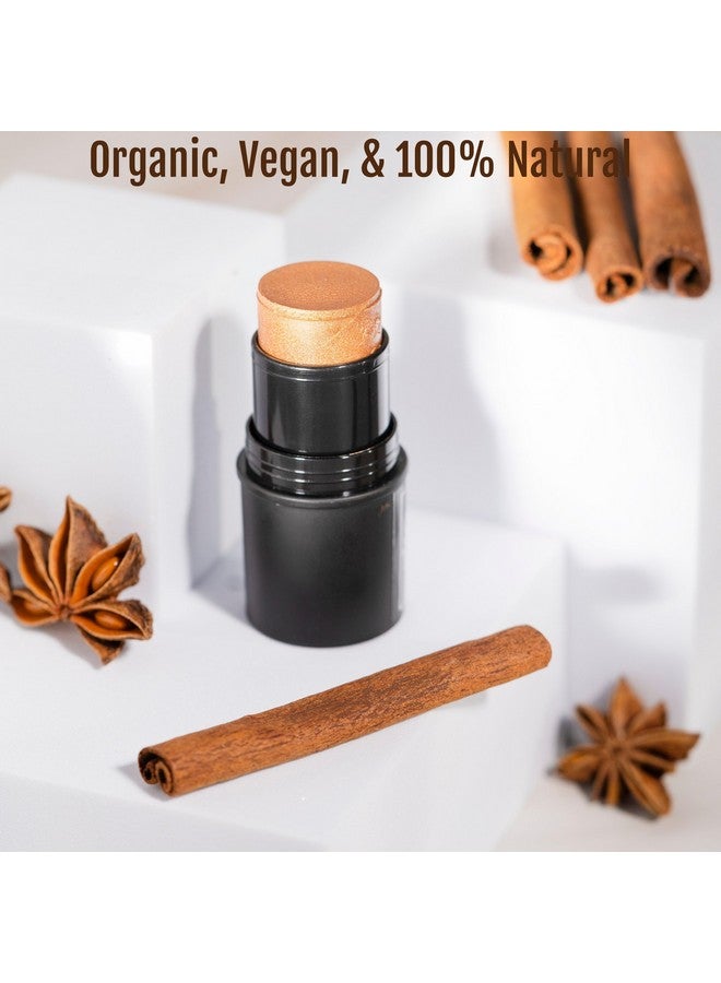 BaeBlu Organic Tint Tube, 100% Natural Vegan Glutenfree Cream Bronzer Multistick, Made In Usa, Brandy - Image 2