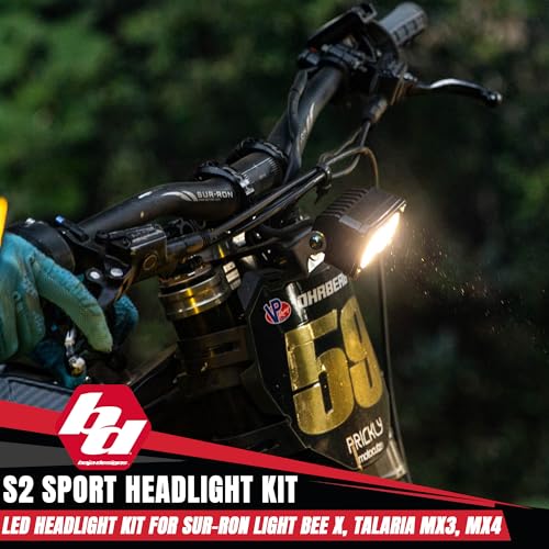Baja Designs S2 Sport Headlight Kit for Sur-Ron Light Bee X and Talaria MX3/MX4 (Driving Combo; Clear) - Image 3