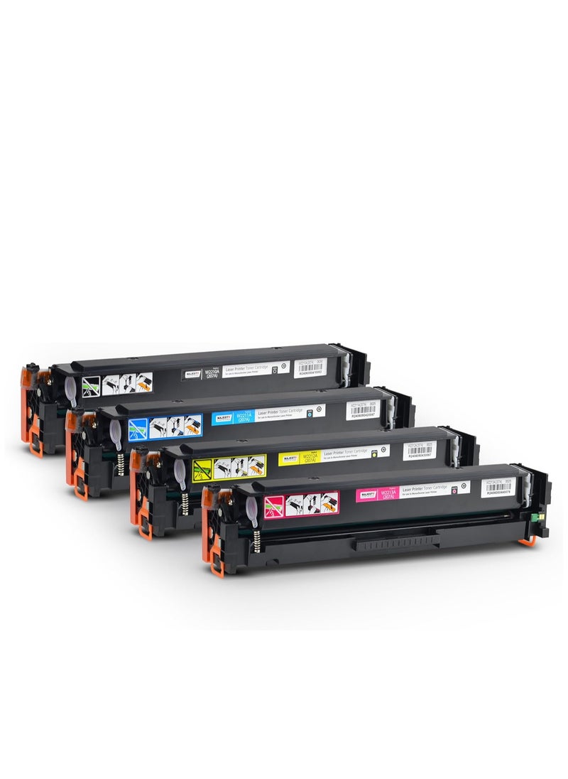 Majesty 207A W2210 W2211 W2212 W2213 Compatible with HP Color Laserjet Pro M255dw M255nw MFP M282nw MFP M283cdw MFP M283fdn MFP M283fdw Black Cyan Yellow Magenta Magenta  - Image 2