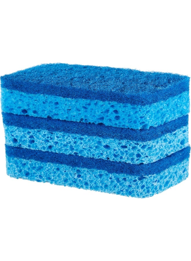 S.O.S Heavy Duty Scrubber Sponge, Home Cleaning Sponges, Dual-Sided Scrubber, Kitchen and Bathroom Sponge, All Surface Use, 3 Count - Image 3