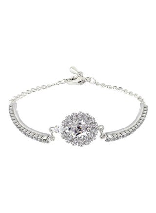 18 Karat White Gold Plated Diamond And Crystal Studded Charm Bracelet - pzsku/Z1099CCF578F3A20E9DE9Z/45/_/1733556420/91fe2b20-e052-4d73-80e3-31adb21f81e6