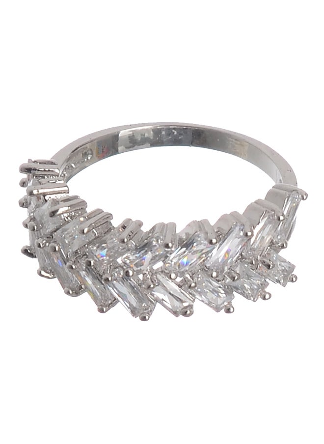 Akher el Ankoud - Silver Zircon Ring - Image 1