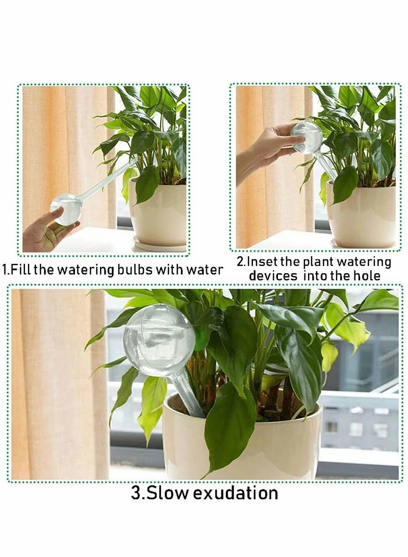 SOLARAE Plant Automatic Watering Globes, Plastic Transparent Bulb Type Device, Flower Self-watering Device for Garden Potted Indoor and Outdoor (12pcs) - Image 4
