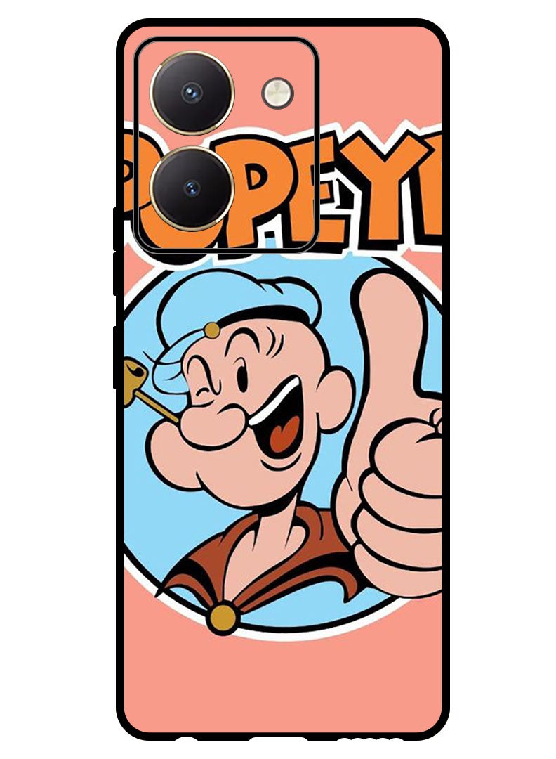 Theodor Protective Case Anti Scratch Shock Proof Bumper Cover For Vivo Y27s Popey Thumbs up - Image 1