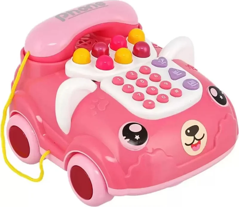 Sole Samira Sole Toy Car Phone with Sound and Light - My First Phone, Educational Toy Phone