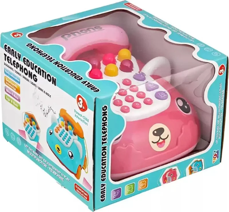 Sole Samira Sole Toy Car Phone with Sound and Light - My First Phone, Educational Toy Phone
